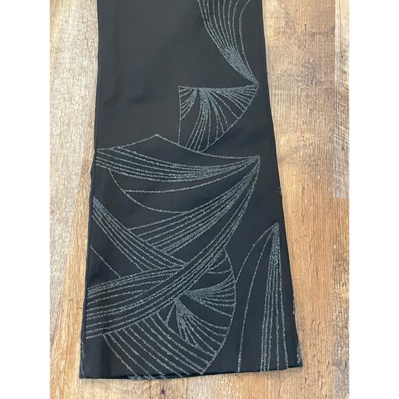 Express Black embellished flare leg dressy slacks/pants  9/10 - Picture 5 of 11